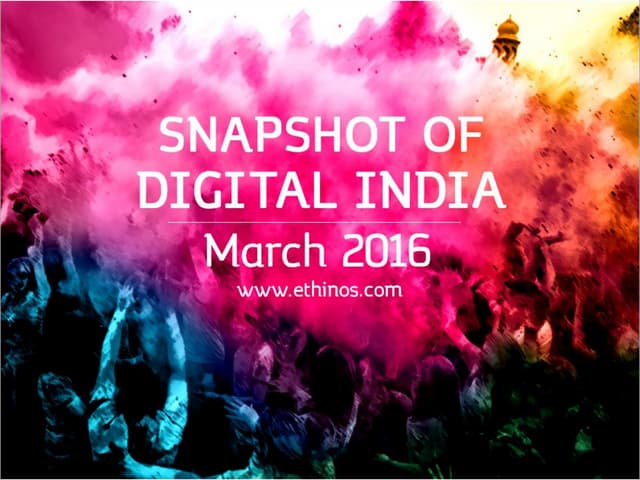 Snapshot of Digital India- March 2016