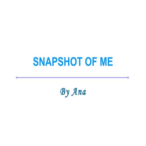 Snapshot of ana