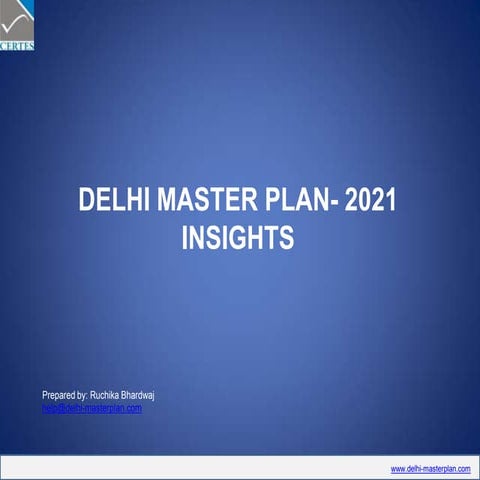 Snapshot Of Delhi Masterplan
