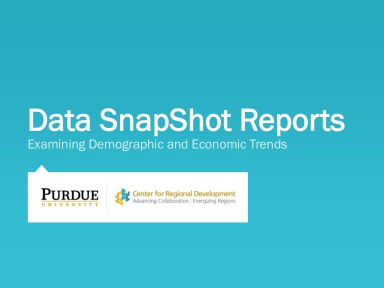 Data SnapShot Report Booklet
