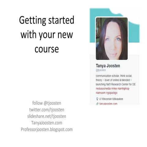 Getting started with your course re/design