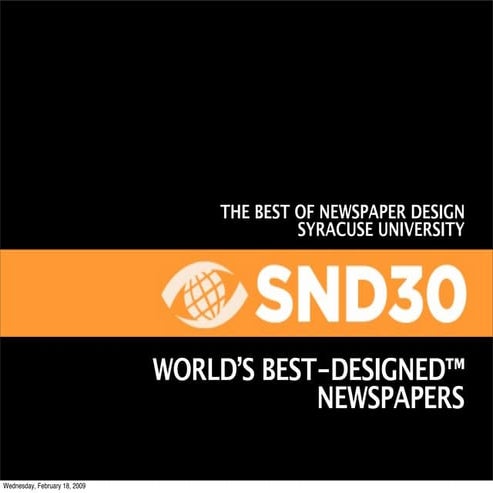 SND30: Five papers named World's Best-Designed™