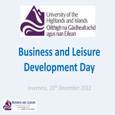 University of the Highlands and Islands, Business and Leisure, Subject Networ...