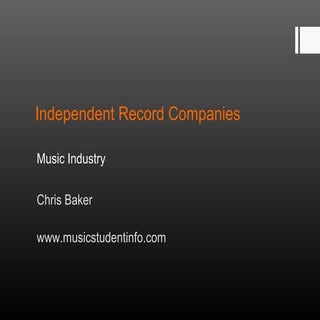 Independent Record Companies