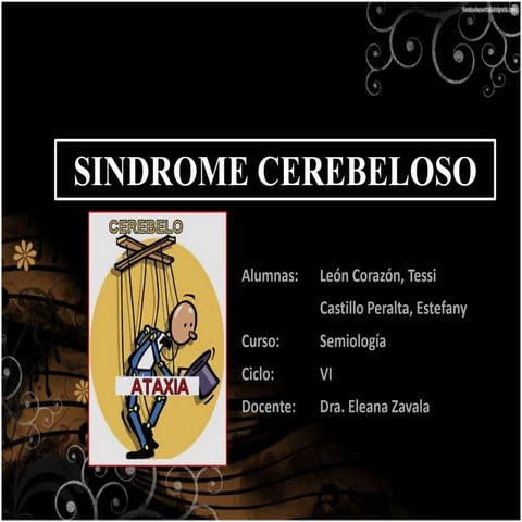 Semiología del Síndrome cerebeloso