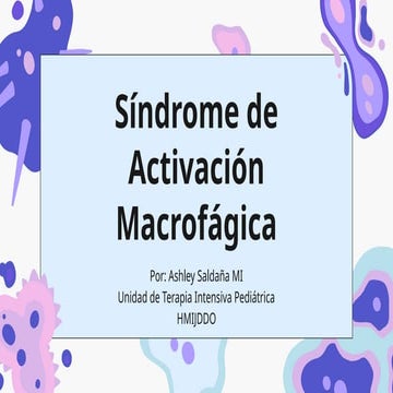 Síndrome de activación macrofágica .pptx