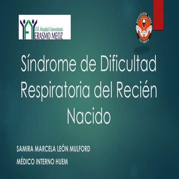 Síndrome de dificultad respiratoria del recién nacido