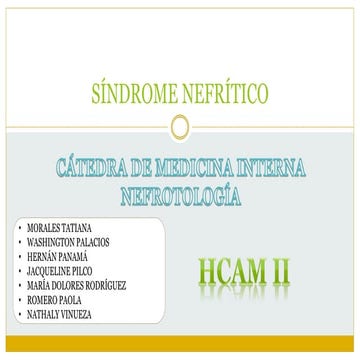 Síndrome nefrítico