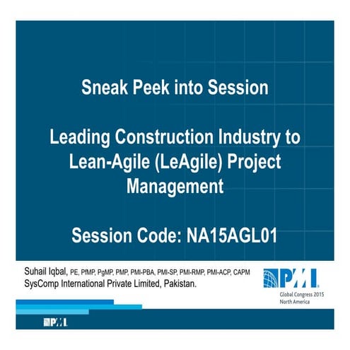 Sneak peek na15 agl01   leading construction industry to lean-agile (leagile)...