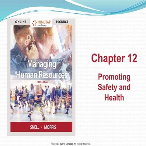 Chapter 12   Promoting Safety and health