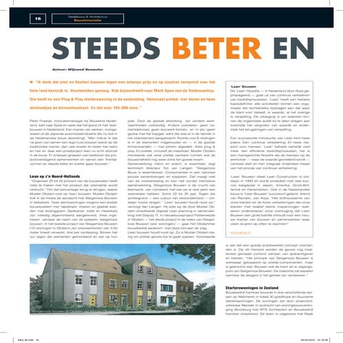 Steeds beter en steeds sneller bouwen 2010