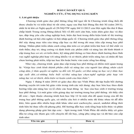 Sáng kiến kinh nghiệm Tổ chức các hoạt động  tự  học của học sinh qua chủ đề ...