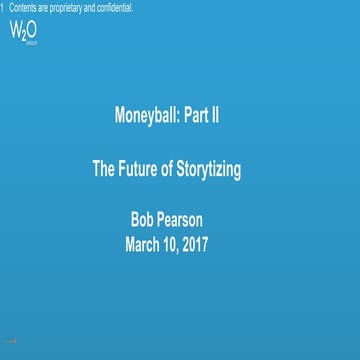 Bob Pearson, W2O Group: Moneyball Part II