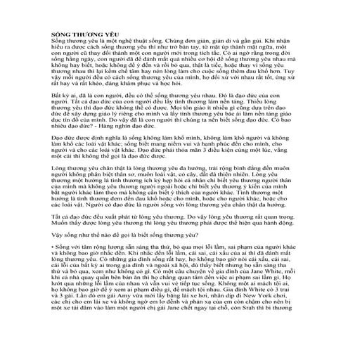 [Sách] Sống thương yêu