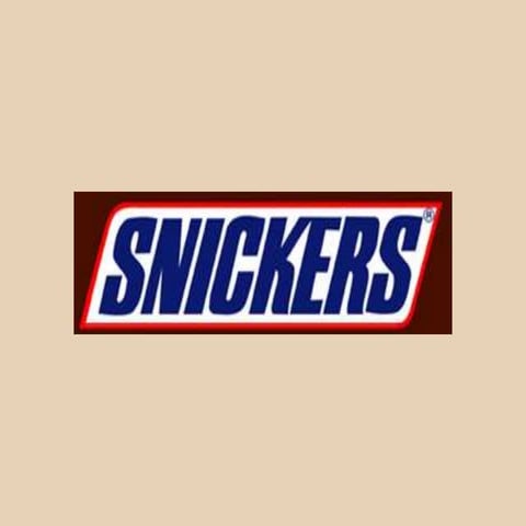 Snickers chocolate presentation