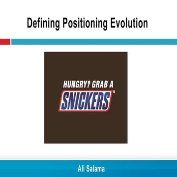 Snickers: the case for positioning evolution | PDF