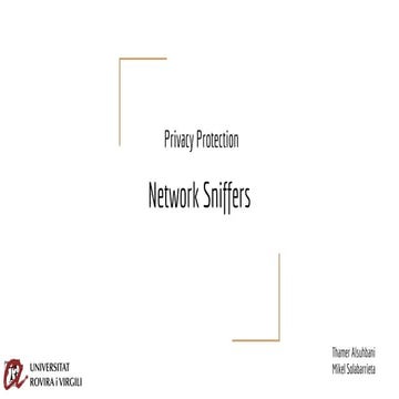 Sniffers: Wired and Wireless Network