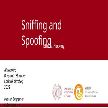 Sniffing and SpoofingCh03-bufferOverFlow-attack.pptCh03-bufferOverFlow-attack...