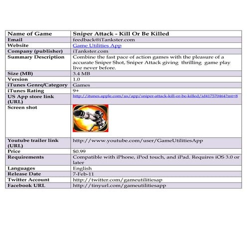 Sniper Attack - Kill Or Be Killed 