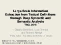 Large-Scale Information Extraction from Textual Definitions through Deep Syntactic and Semantic Analysis