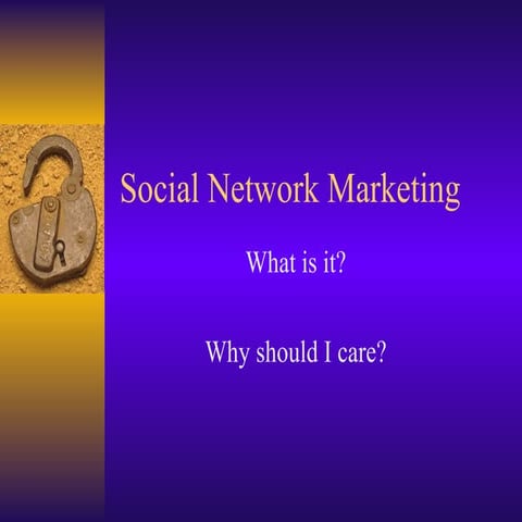Social Network Marketing