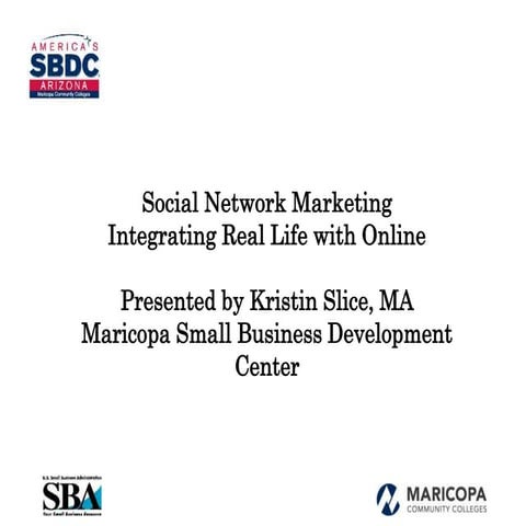 Social Network Marketing: Integrate Real Life with Online 