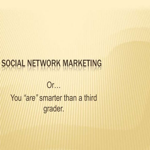 Social Network Marketing