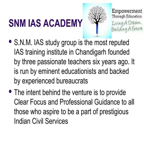 SNM IAS Academy: Best IAS oaching institute