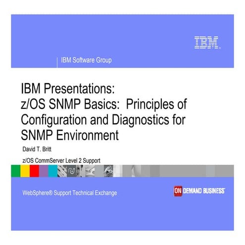 Comprehensive Guide to SNMP Configuration and Security on z/OS | PDF