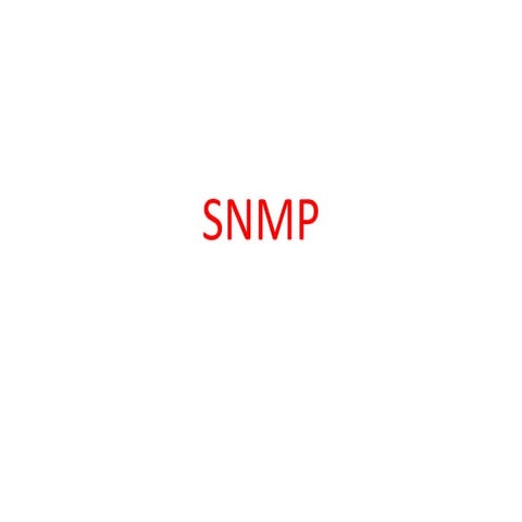 Snmp  network monitoring