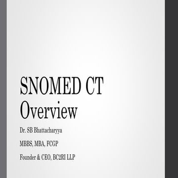 Snomed ct overview