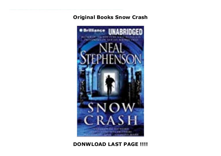Original Books Snow Crash