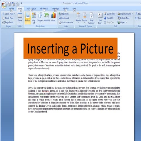 Insering a pictuire | PPT