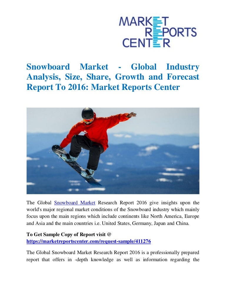 Snowboard Market Global Industry Analysis, Size, Share, Growth and