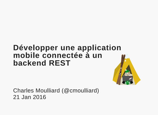 Design a Mobil Hybrid Application connected to a REST Backend
