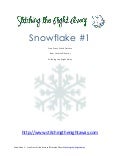 Snowflake ornament free cross stitch pattern