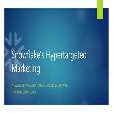 Snowflake's Hypertargeted Marketing 