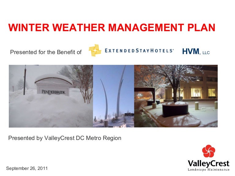 Snow Management Plans