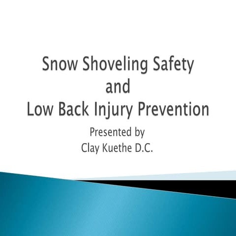 Snow Shoveling Safety