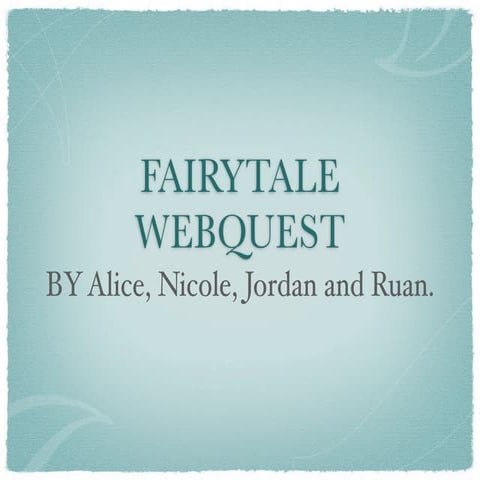 Snow white and the gingerbread man