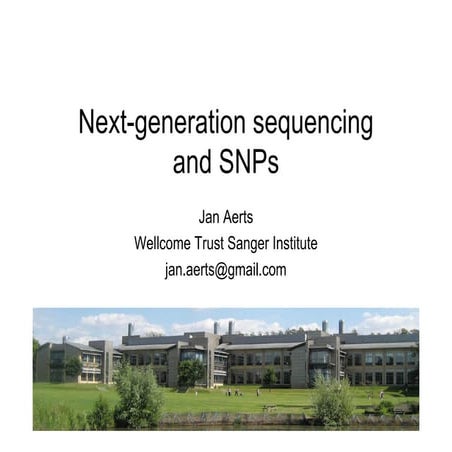 ECCB10 talk - Nextgen sequencing and SNPs