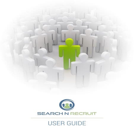 SearchNRecruit User Guide
