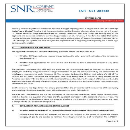 Snr gst alert