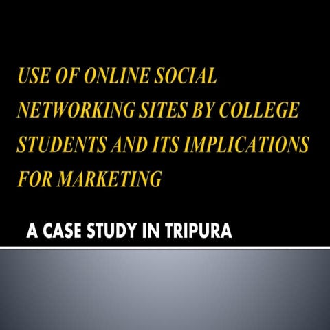 Social networking site research study
