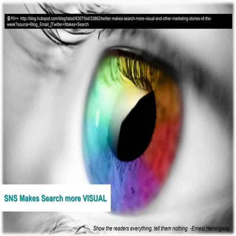 SNS makes search more visual