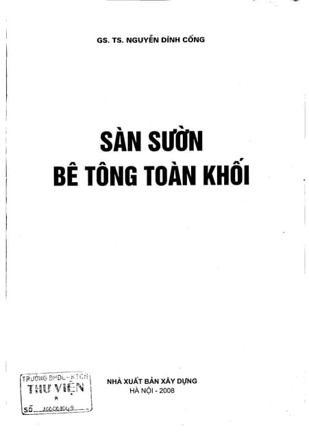 Quy trình thi công sàn sườn bê tông cốt thép toàn khối