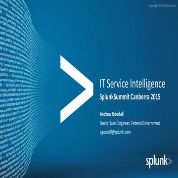 Maximizing IT Operations with Splunk IT Service Intelligence: Best ...