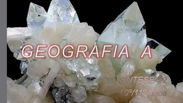 GEOGRAFIA A - Síntese 2