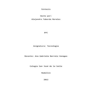 Síntesis