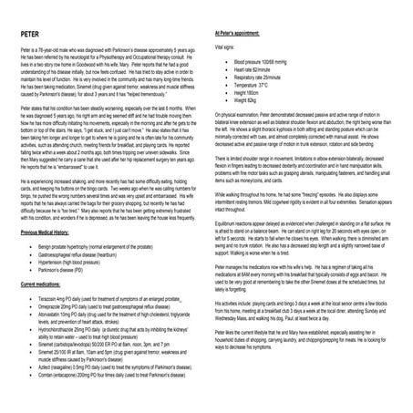 Snyman case study hand out  -  peter case study